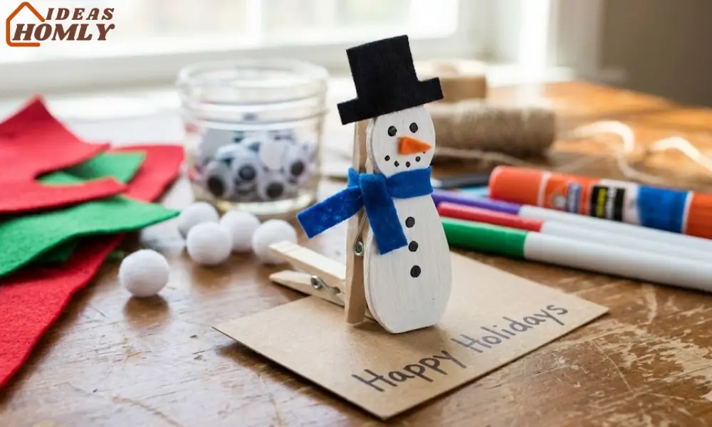 Clothespin Snowmen