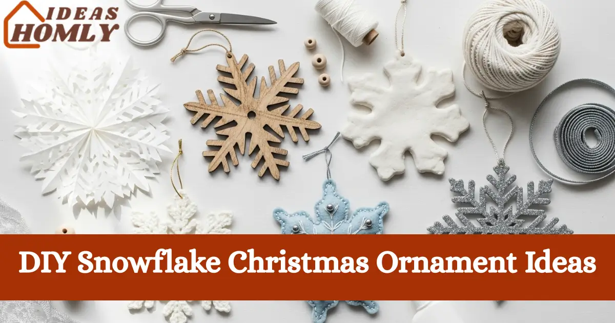 DIY Snowflake Christmas Ornament Ideas