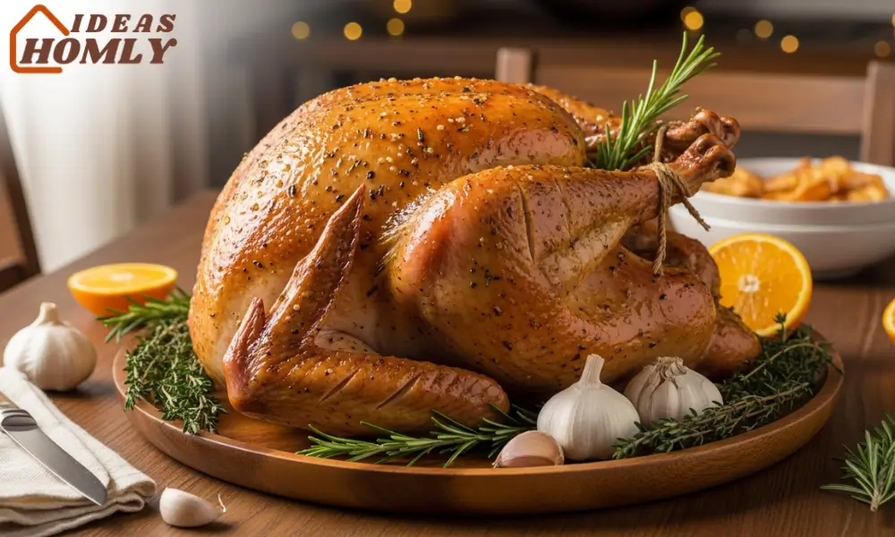 Herb Butter Roast Turkey with Citrus and Garlic Glaze