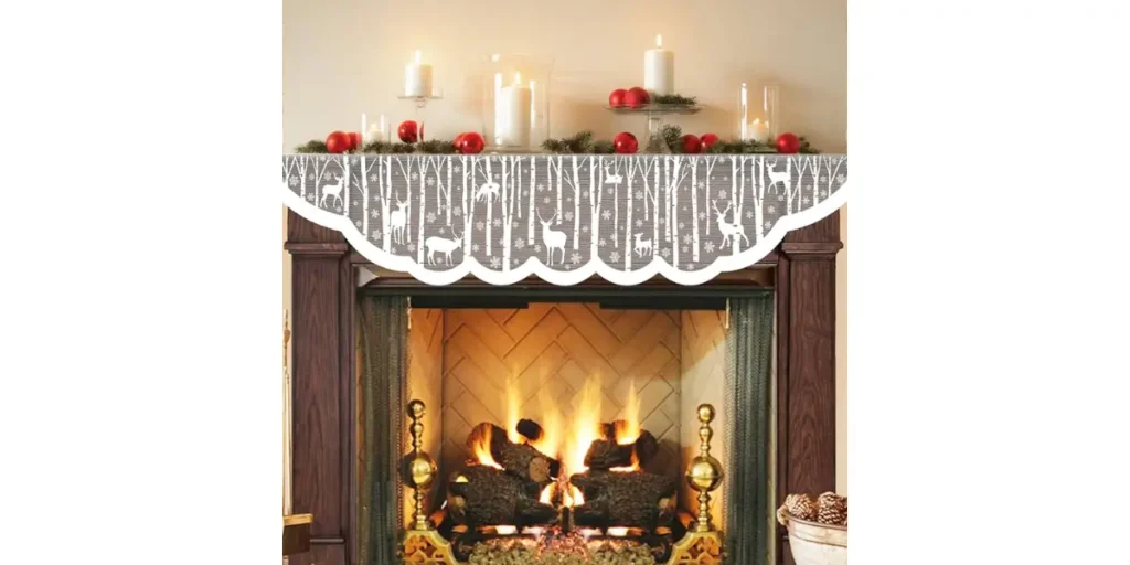 DIY Christmas Mantel Scarf Ideas