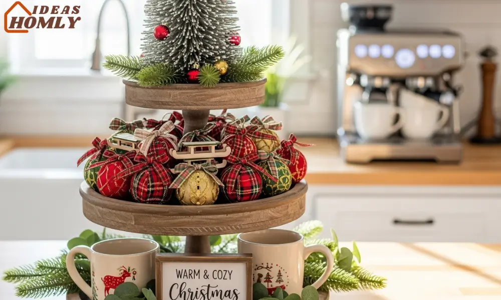 Mini Tree and Ornament Tiered Tray