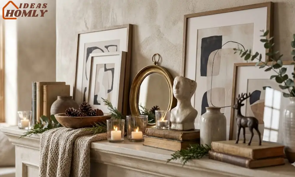 Mixed Media Mantel Collage