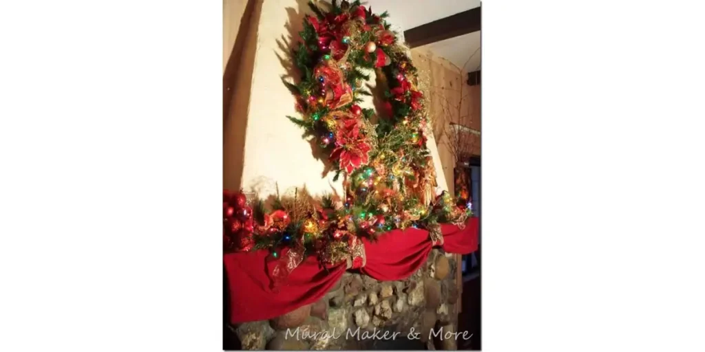 DIY Christmas Mantel Scarf Ideas