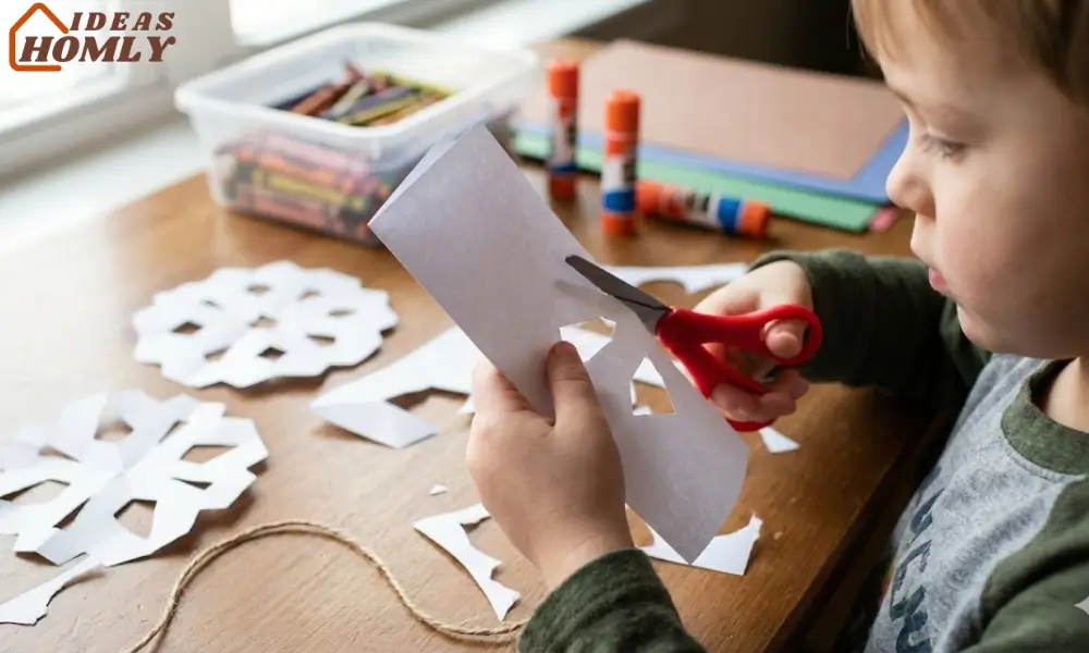Paper Snowflake Garland