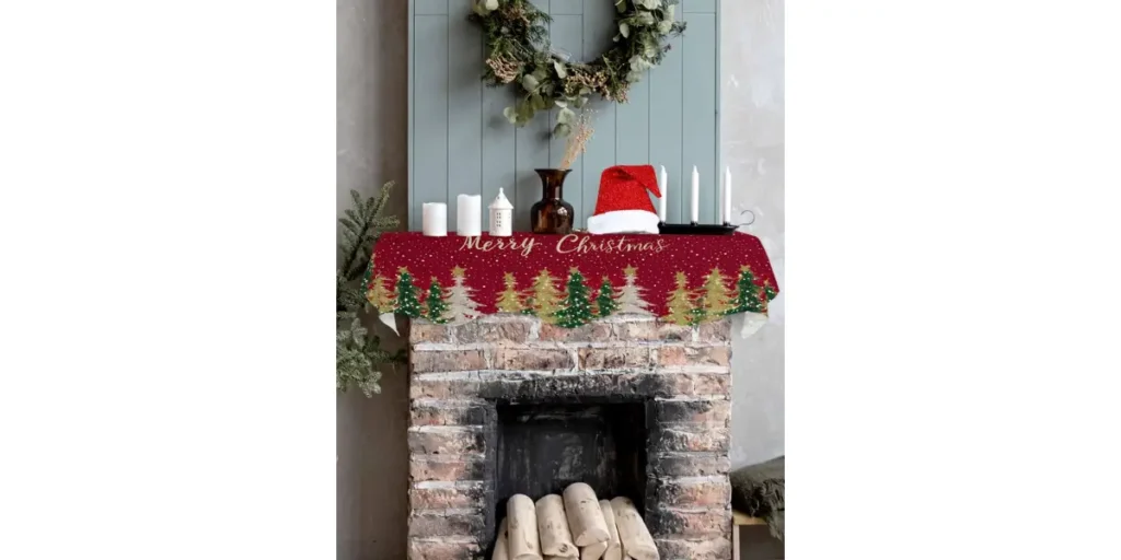 DIY Christmas Mantel Scarf Ideas