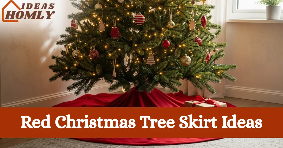 Red Christmas Tree Skirt Ideas
