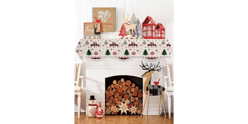 DIY Christmas Mantel Scarf Ideas