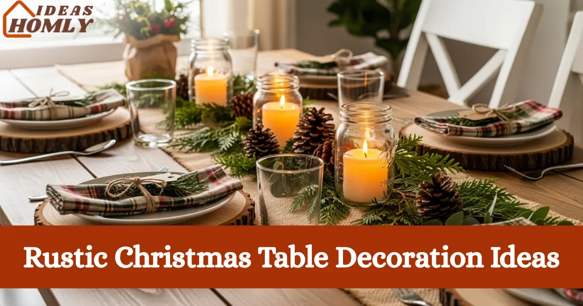 Rustic Christmas Table Decoration Ideas