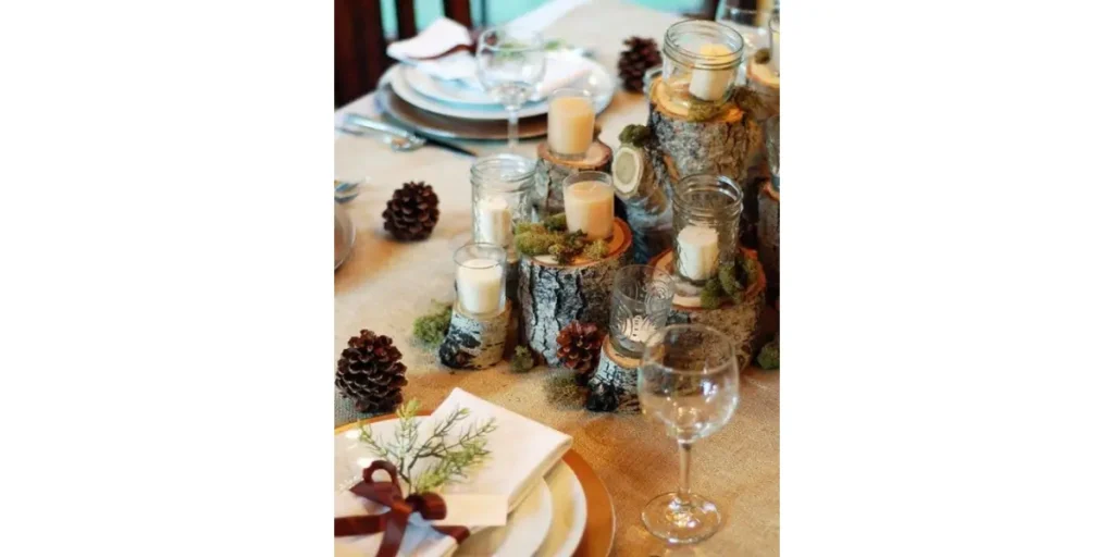 Rustic Winter Table Decor