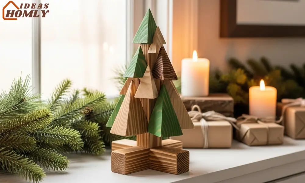 Rustic Wooden Tree Stand or Mini Tabletop Tree