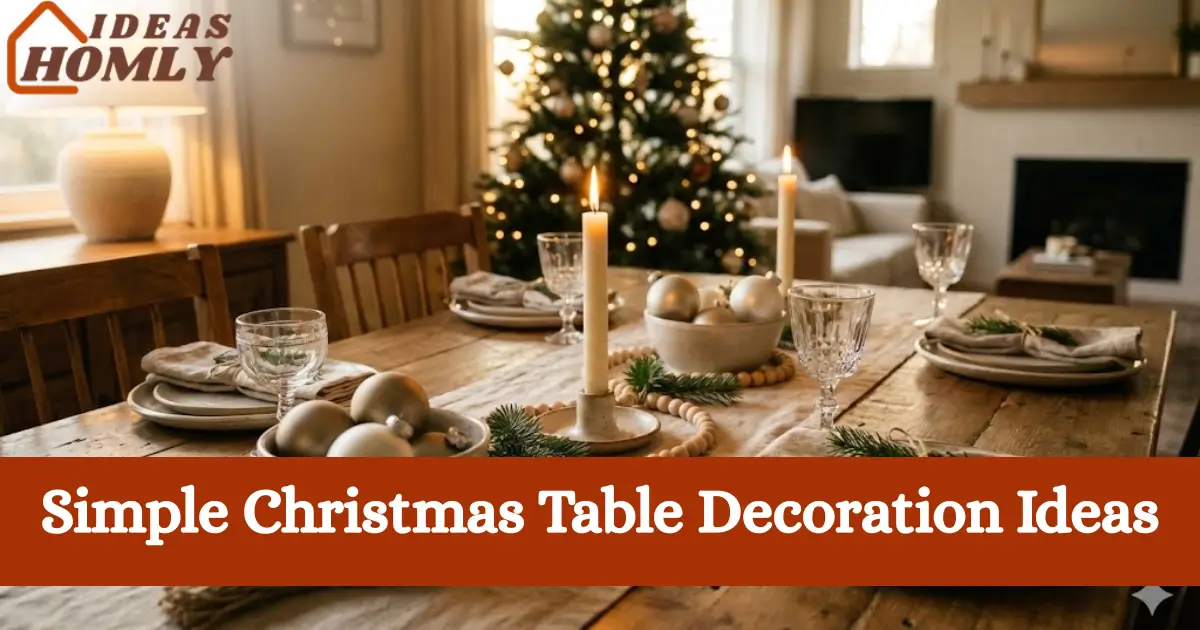 Simple Christmas Table Decoration Ideas
