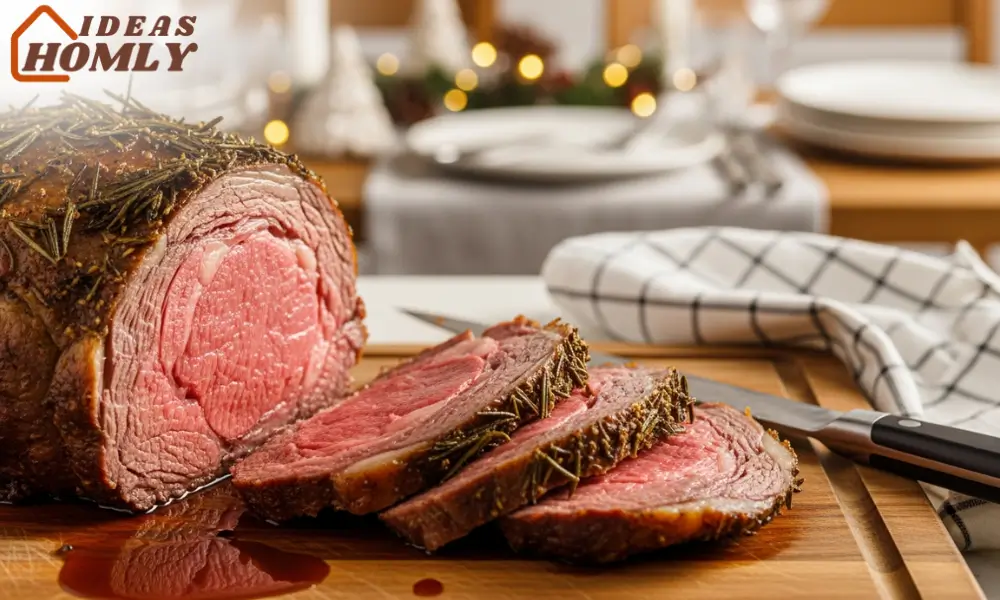 Slow Roasted Prime Rib with Rosemary Crust