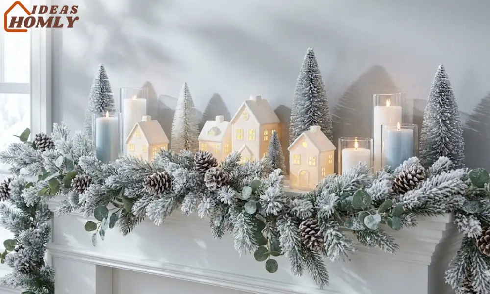 Snowy Night White Mantel Theme