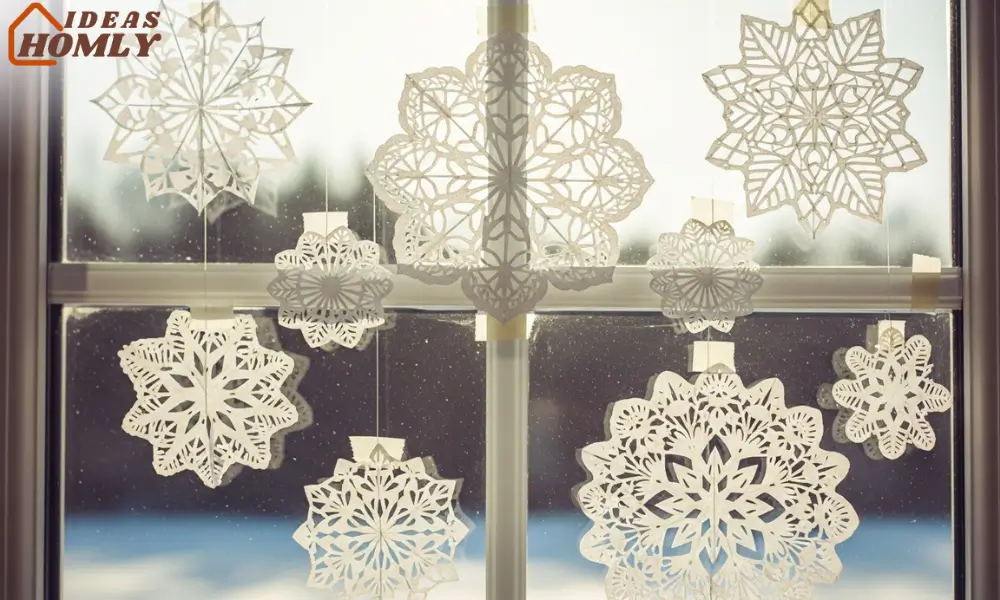 Vintage-Inspired Paper Lace Snowflakes for Delicate Holiday Decor