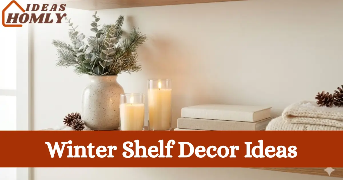 Winter Shelf Decor Ideas