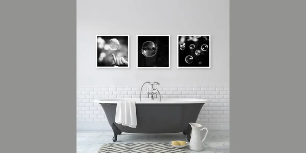 Abstract Wall Art for Bathrooms