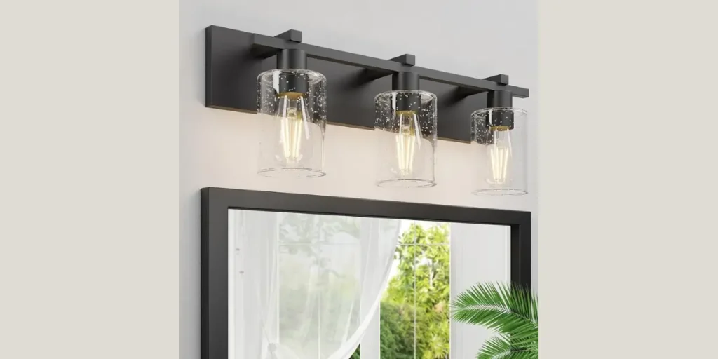 Black Finish Bathroom Light Fixtures