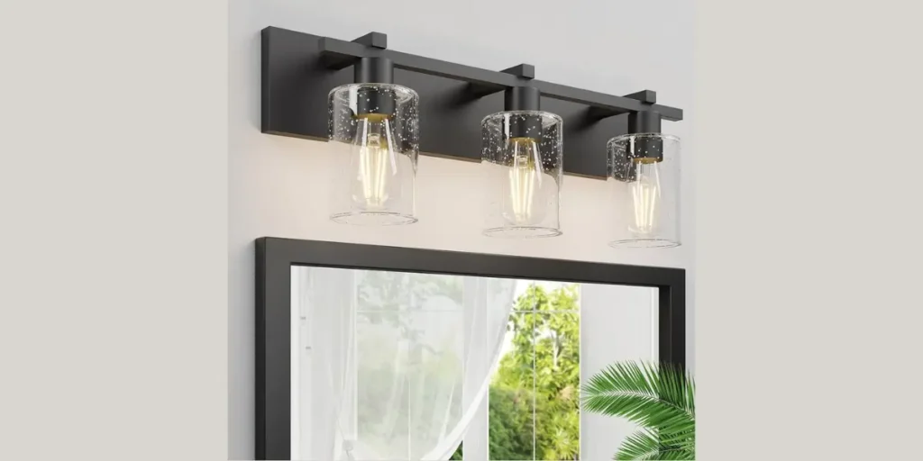 Black Fixture Bathroom Lighting