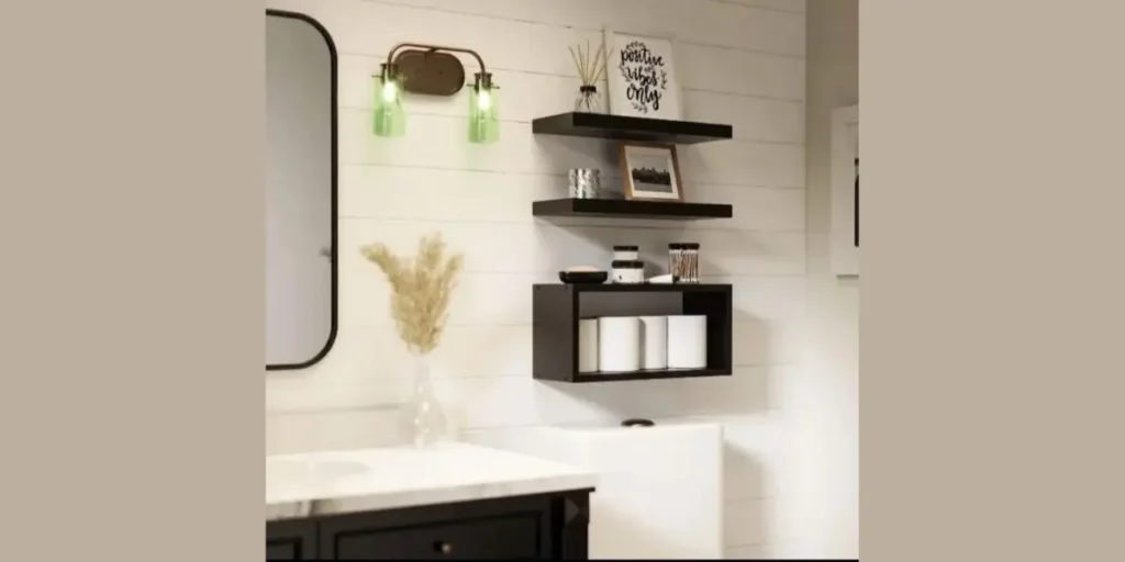 Black Floating Shelves