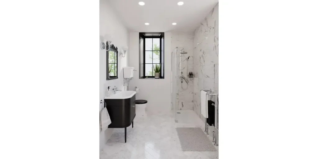 Black and White Bathroom Theme
