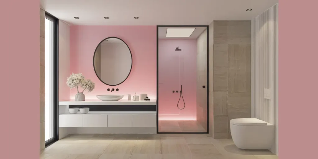 Blush Pink Bathroom Paint