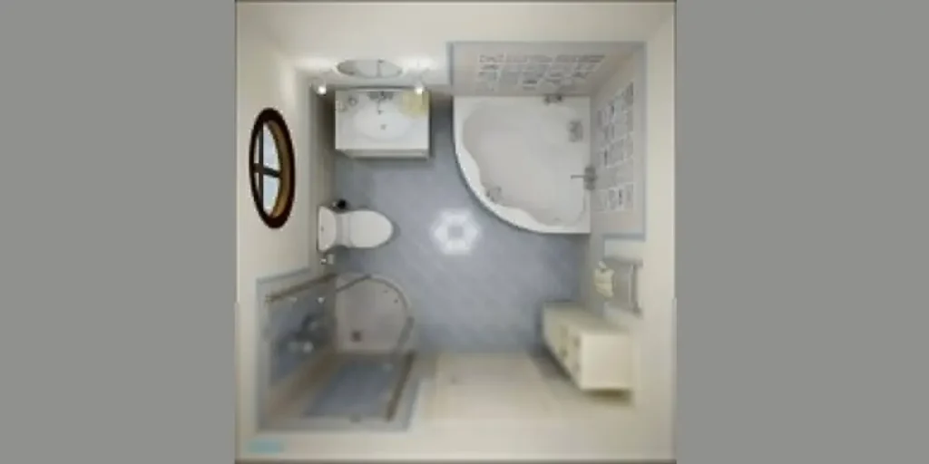 Corner Bathroom Layout