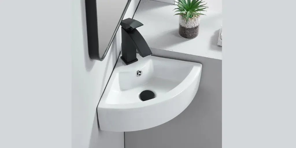 Corner Sink or Vanity for Tight Layouts