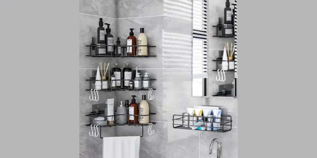 Floating Shelf with Hooks