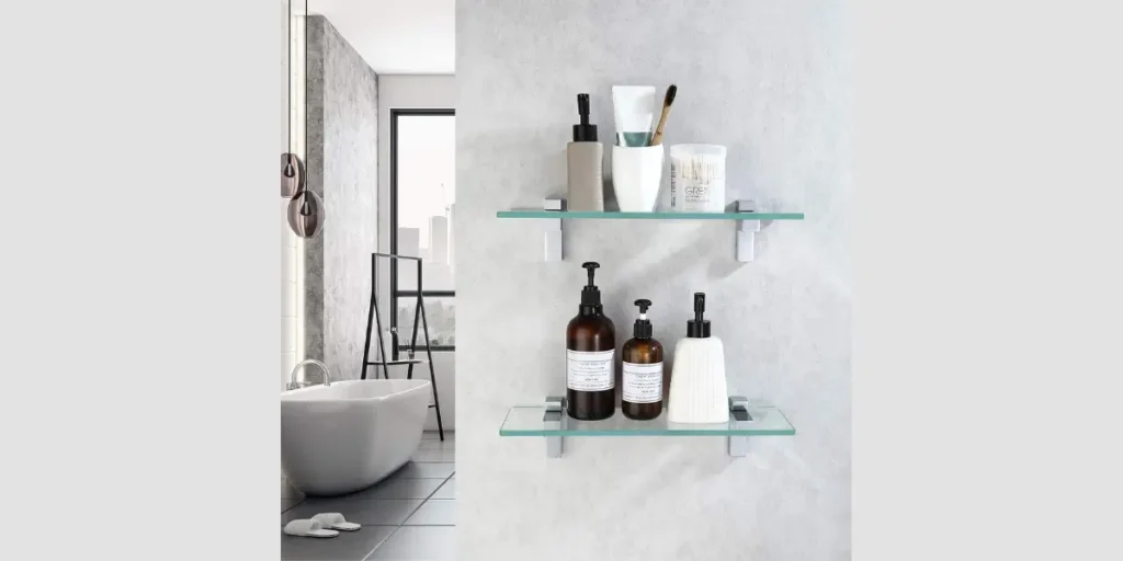 Glass Floating Shelves