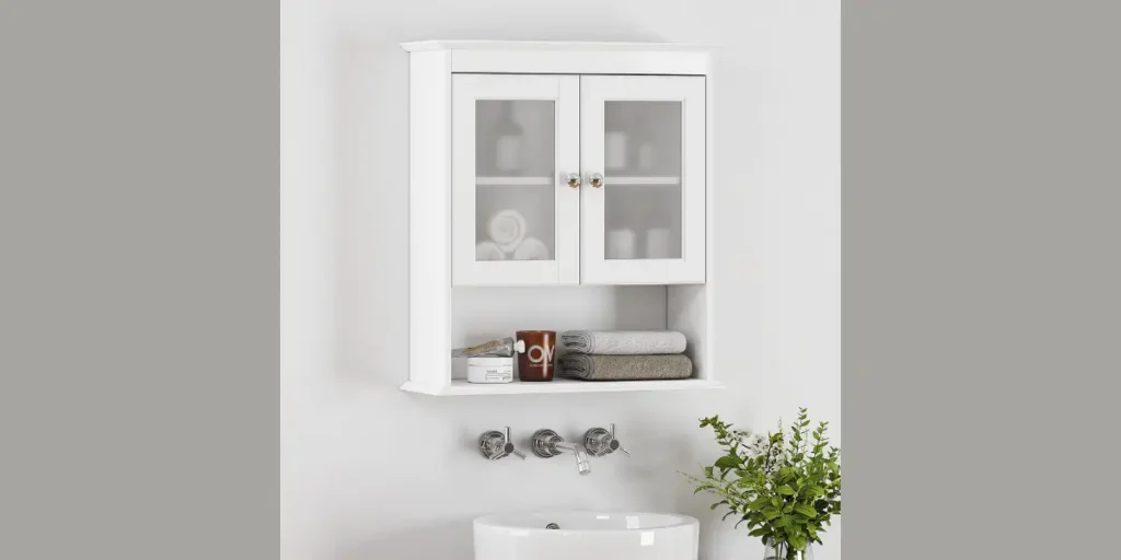 Glass Front Bathroom Cabinets for Elegant Storage