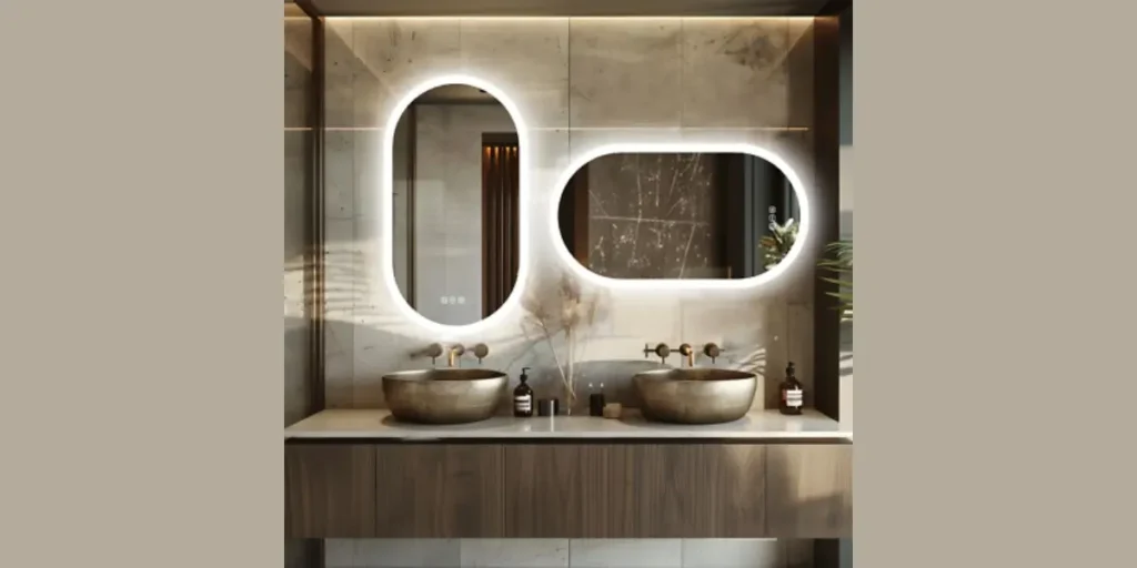 LED Backlit Mirror Fixtures