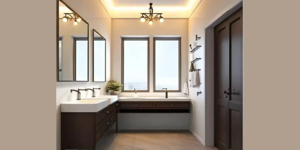Layered Bathroom Lighting