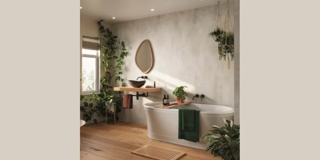 Nature-Inspired Bathroom Interior