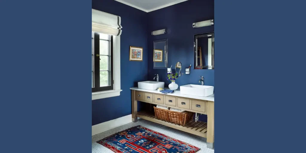 Navy Blue Bathroom Paint