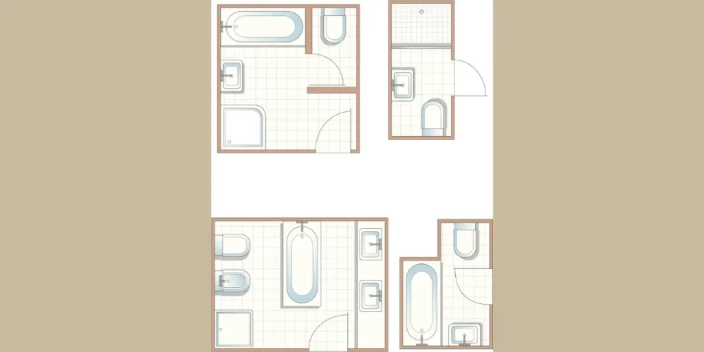 Open-Concept Bathroom Layout