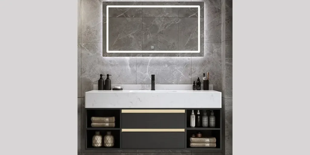 Open Shelf Sink Vanity