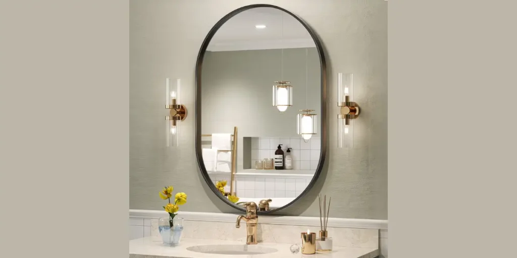 Oval Bathroom Mirror