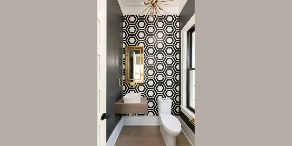 Patterned Tile Accent Wall