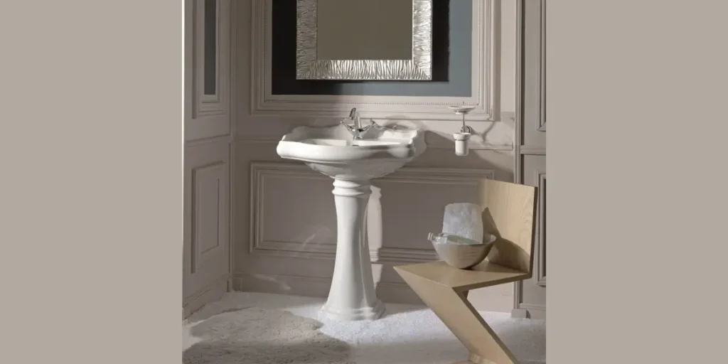 Pedestal Sink with Timeless Appeal