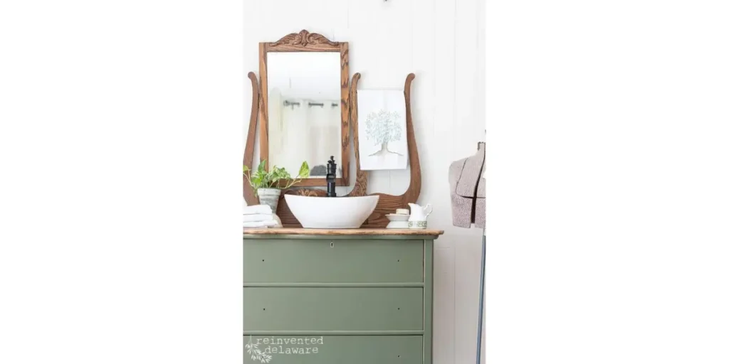 Repurpose Furniture into a Bathroom Vanity