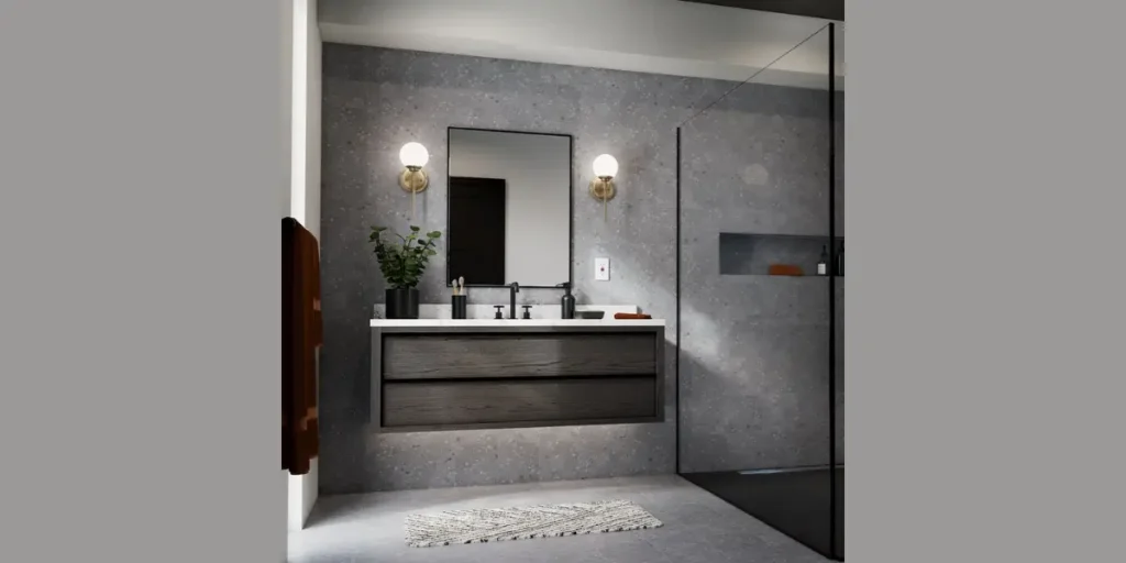 Side-Mounted Vanity Lights for Even Face Lighting