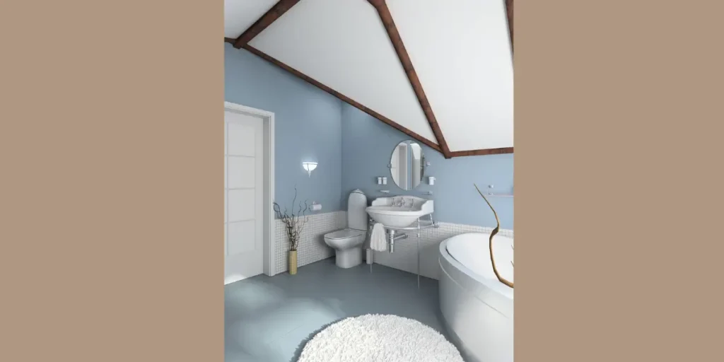 Soft Blue Bathroom Paint