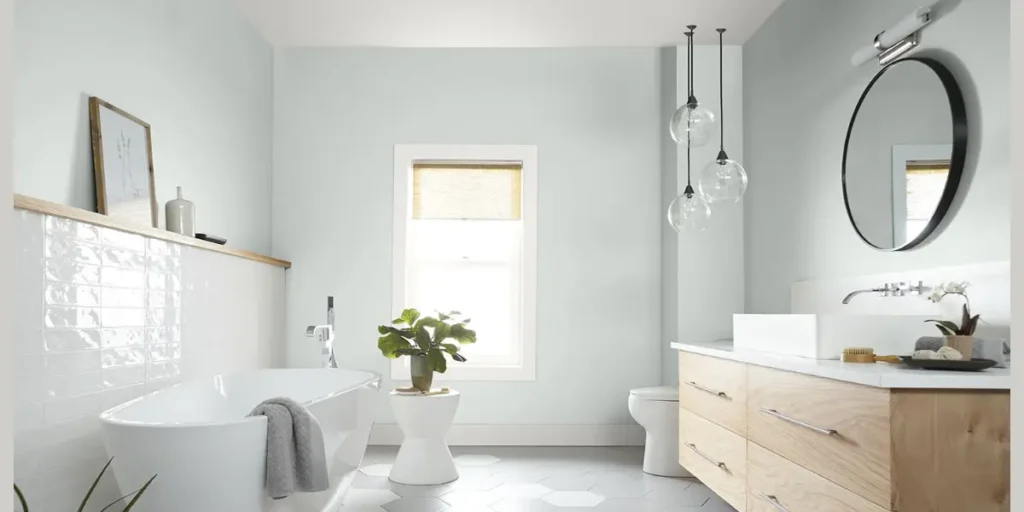 Soft White Bathroom Paint
