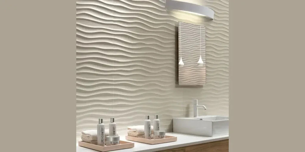 Textured Tile Accent Wall