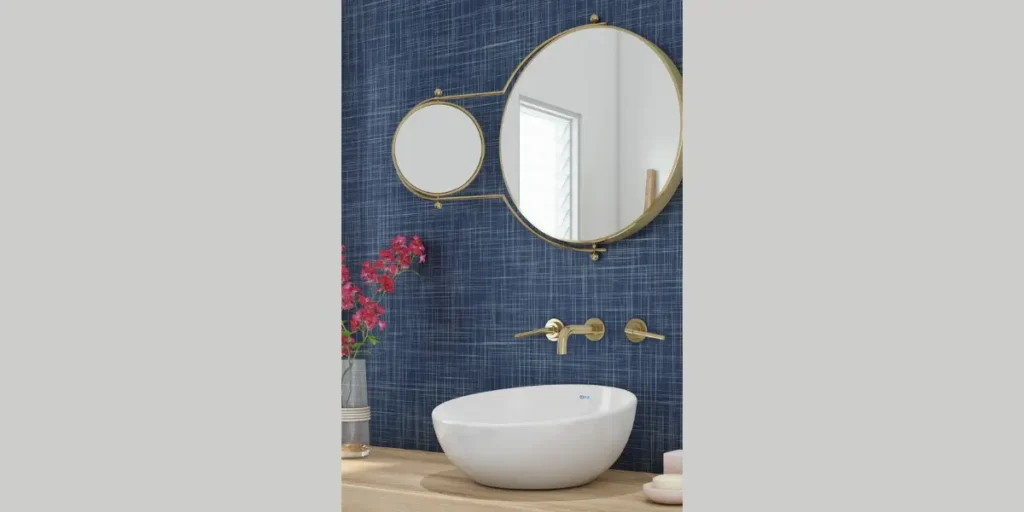 Textured Bathroom Wallpaper