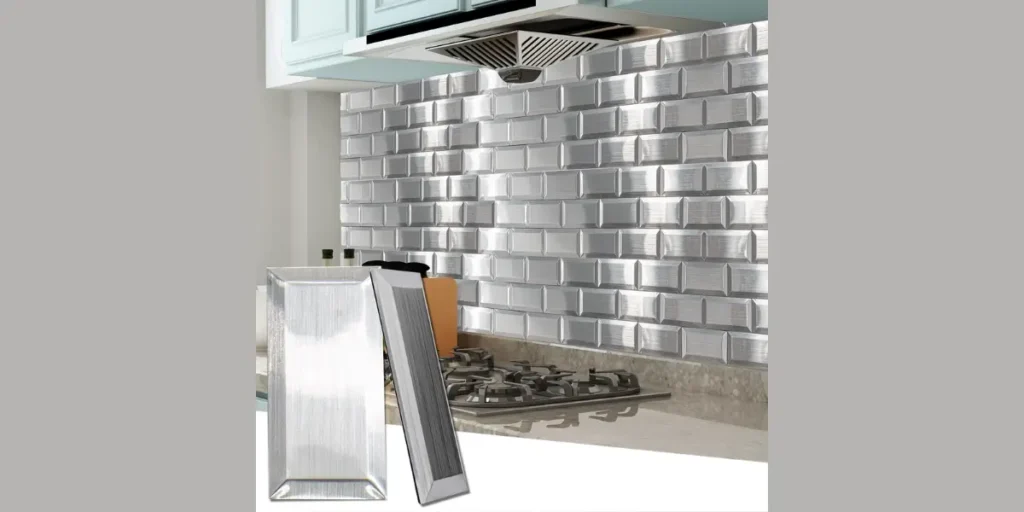 Textured or 3D Tile Backsplash