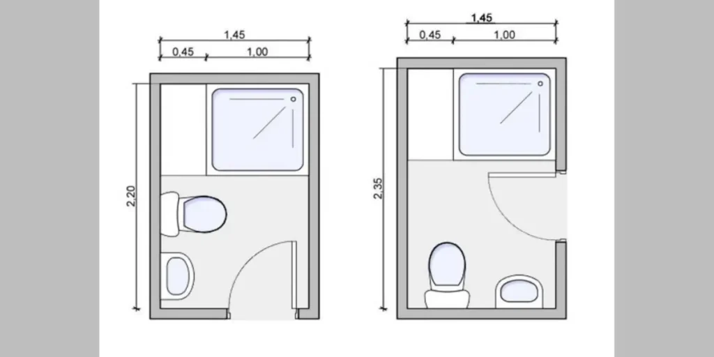 Three-Quarter Bathroom Layout