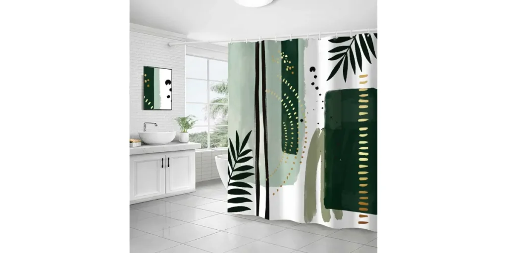Use a Statement Shower Curtain