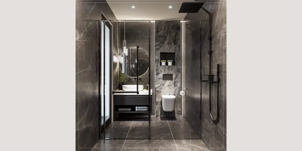 Walk-In Shower Bathroom Interior
