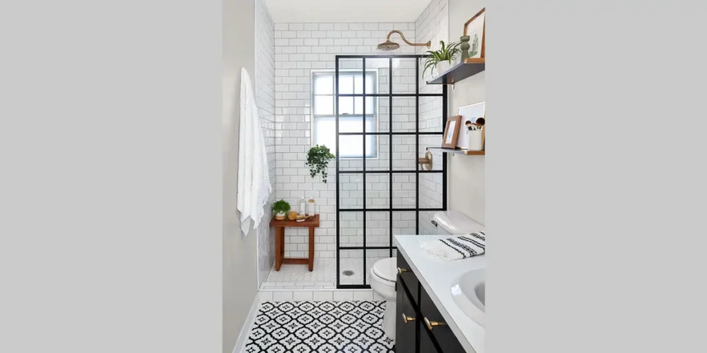 Walk-In Shower with Clear Glass